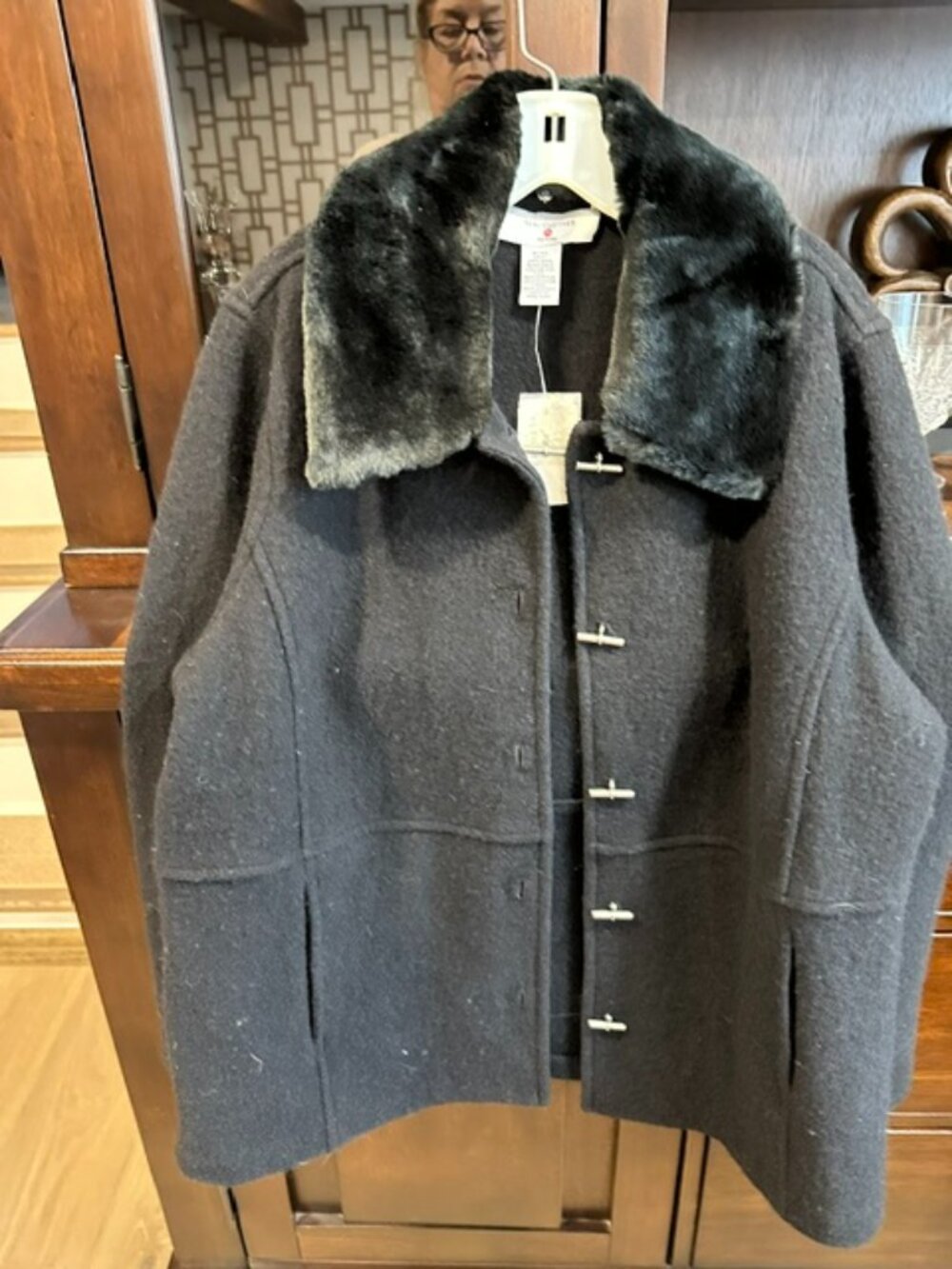 Vintage Saks Fifth Avenue Real Clothes Ladies 100% wool coat NWT